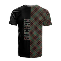 Buchan Ancient Tartan T-Shirt Half of Me - Cross Style