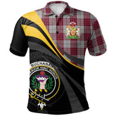 Buchanan Tartan Polo Shirt - Royal Coat Of Arms Style