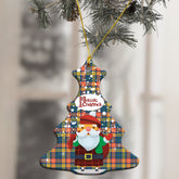 Buchanan Ancient Tartan Christmas Ceramic Ornament - Santa Style