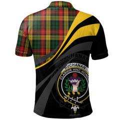 Buchanan 01 Tartan Polo Shirt - Royal Coat Of Arms Style