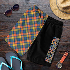 Buchanan Ancient Tartan Crest Men's Short - Cross Style