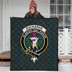 Buchanan Hunting Tartan Crest Quilt