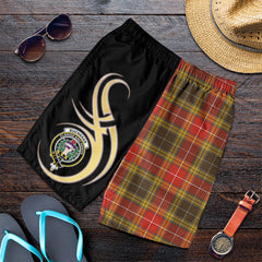 Buchanan Old Set Weathered Tartan Crest Men's Short PM8