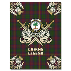 Cairns Tartan Gold Courage Symbol Blanket