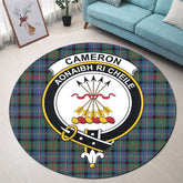 Cameron of Erracht Ancient Tartan Crest Round Rug