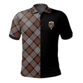 Cameron of Erracht Weathered Tartan Polo Shirt Half of Me - Cross Style