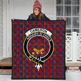 Cameron of Locheil Tartan Crest Quilt