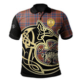 Cameron of Lochiel Ancient Tartan Polo Shirt Viking Wolf