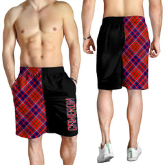 Cameron of Lochiel Modern Tartan Crest Men's Short - Cross Style