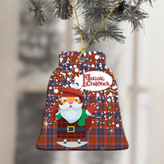 Cameron of Lochiel Ancient Tartan Christmas Ceramic Ornament - Santa Style