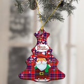 Cameron of Lochiel Modern Tartan Christmas Ceramic Ornament - Santa Style
