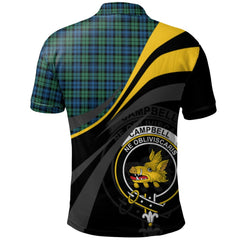 Campbell Ancient 02 Tartan Polo Shirt - Royal Coat Of Arms Style