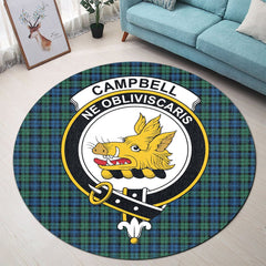 Campbell Ancient 02 Tartan Crest Round Rug