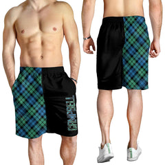 Campbell Ancient 02 Tartan Crest Men's Short - Cross Style