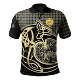 Campbell Argyll Weathered Tartan Polo Shirt Viking Wolf