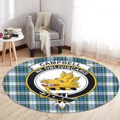 Campbell Dress Ancient Tartan Crest Round Rug