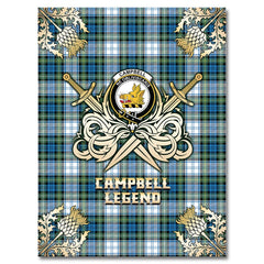 Campbell Dress Ancient Tartan Gold Courage Symbol Blanket