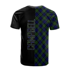 Campbell Modern Tartan T-Shirt Half of Me - Cross Style