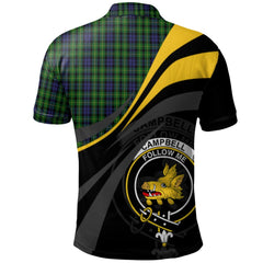 Campbell of Breadalbane Tartan Polo Shirt - Royal Coat Of Arms Style