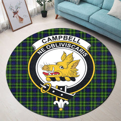 Campbell of Breadalbane Modern Tartan Crest Round Rug