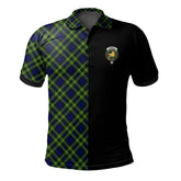 Campbell of Breadalbane Modern Tartan Polo Shirt Half of Me - Cross Style