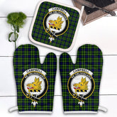 Campbell Of Breadalbane Modern Tartan Crest Oven Mitt And Pot Holder (2 Oven Mitts + 1 Pot Holder)