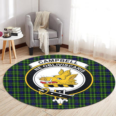 Campbell of Breadalbane Modern Tartan Crest Round Rug