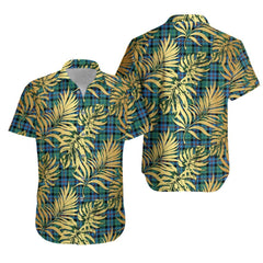 Campbell of Cawdor Ancient Tartan Vintage Leaves Hawaiian Shirt