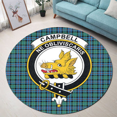 Campbell of Cawdor Ancient Tartan Crest Round Rug