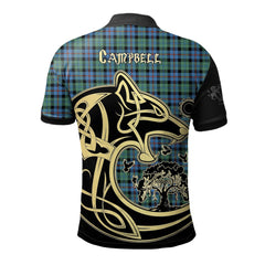 Campbell of Cawdor Ancient Tartan Polo Shirt Viking Wolf