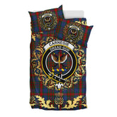 Carnegie 02 Tartan Crest Bedding Set - Golden Thistle Style