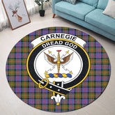 Carnegie Ancient Tartan Crest Round Rug