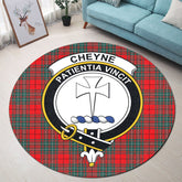 Cheyne Tartan Crest Round Rug