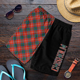 Chisholm Ancient Tartan Crest Men's Short - Cross Style