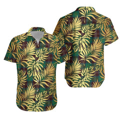 Chisholm Hunting Ancient Tartan Vintage Leaves Hawaiian Shirt
