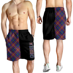 Chisholm Hunting Modern Tartan Crest Men's Short - Cross Style