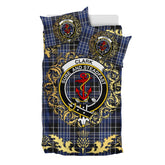 Clark 02 Tartan Crest Bedding Set - Golden Thistle Style