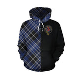 Clark Tartan Hoodie Half of Me - Cross Style