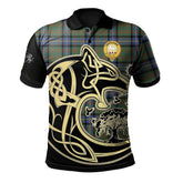 Cochrane Ancient Tartan Polo Shirt Viking Wolf