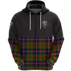 Cochrane Modern Clan Half Of Tartan Zipper Hoodie