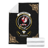 Cockburn Crest Tartan Premium Blanket Black