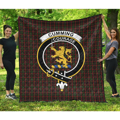 Cumming Comyn Buchan Tartan Crest Quilt