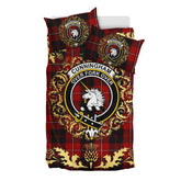 Cunningham 02 Tartan Crest Bedding Set - Golden Thistle Style