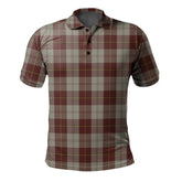 Cunningham Burgundy Dancers Tartan Polo Shirt