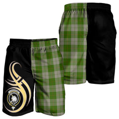 Cunningham Dress Green Dancers Tartan Crest Men's Short PM8