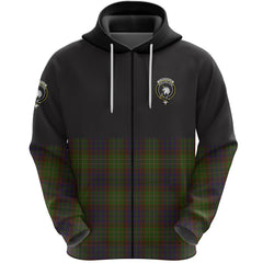 Cunningham Hunting Modern Clan Half Of Tartan Zipper Hoodie