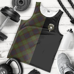 Cunningham Hunting Modern Tartan Crest Men's Tank Top - Cross Style