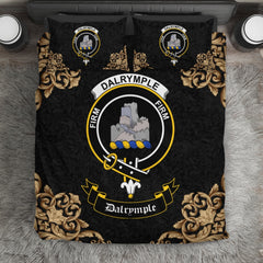 Dalrymple Crest Black Bedding Set