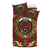 Dalziel 02 Tartan Crest Bedding Set - Golden Thistle Style