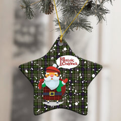 Davidson Tulloch Dress Tartan Christmas Ceramic Ornament - Santa Style